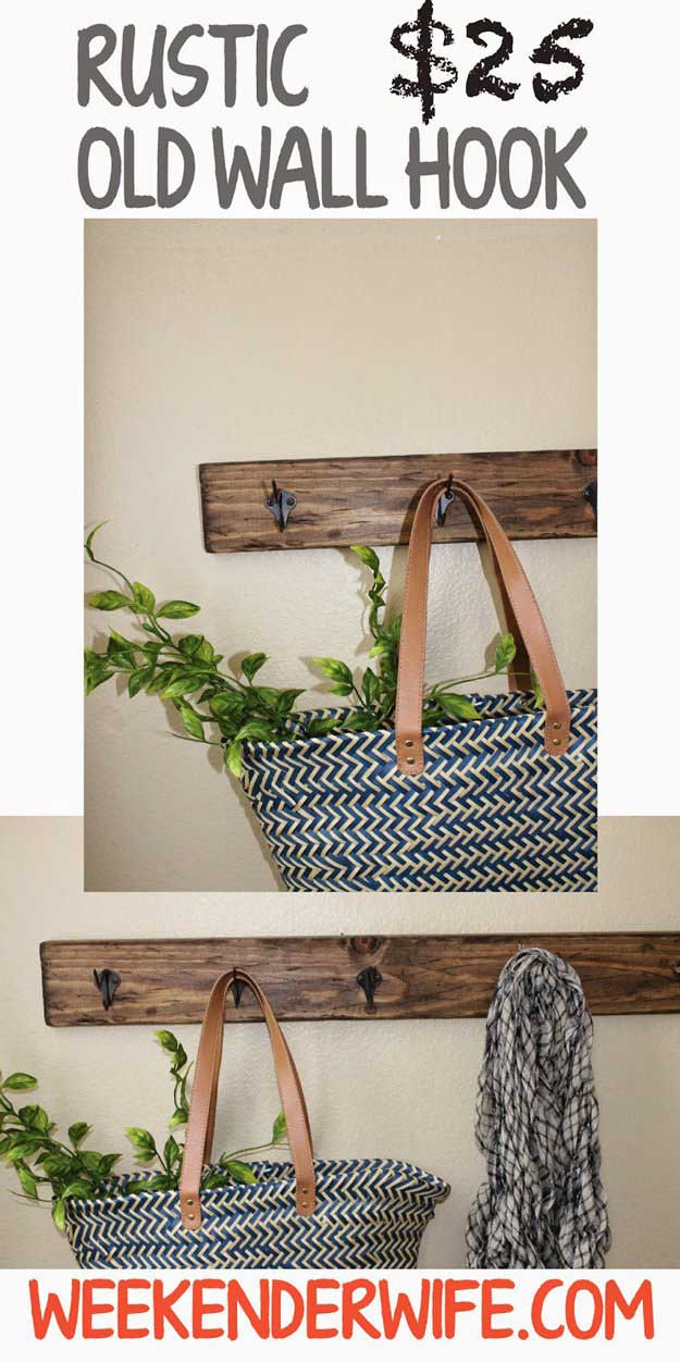 Rustic Hook Decor | Easy Woodworking Projects 