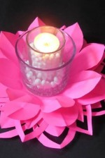 Paper Flower Candle Holder DIY Projects |