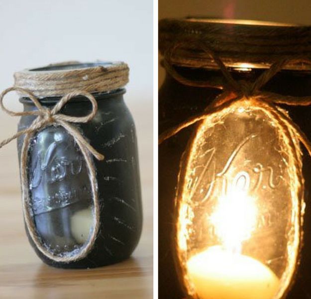 Writable Mason Jar Light | 21 Bright DIY Outdoor Lantern Ideas For A Cool Garden Design