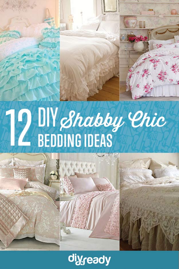 12 DIY Shabby Chic Bedding Ideas 