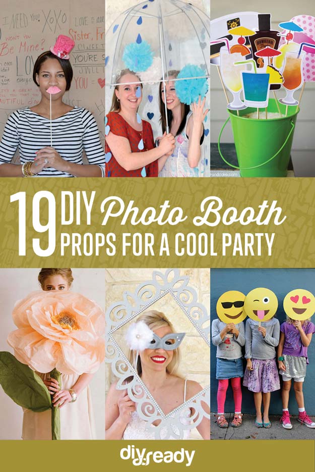 Cool DIY Photo Booth Props | https://diyprojects.com/cool-diy-photo-booth-props/