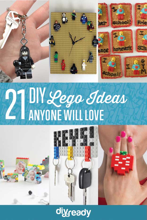 21 DIY Lego Ideas | https://diyprojects.com/21-awesome-diy-lego-ideas/