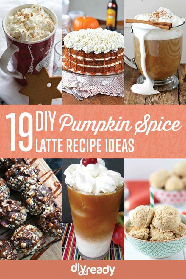 19 DIY Pumpkin Spice Latte Recipe Ideas | https://diyprojects.com/19-diy-pumpkin-spice-latte-recipes/