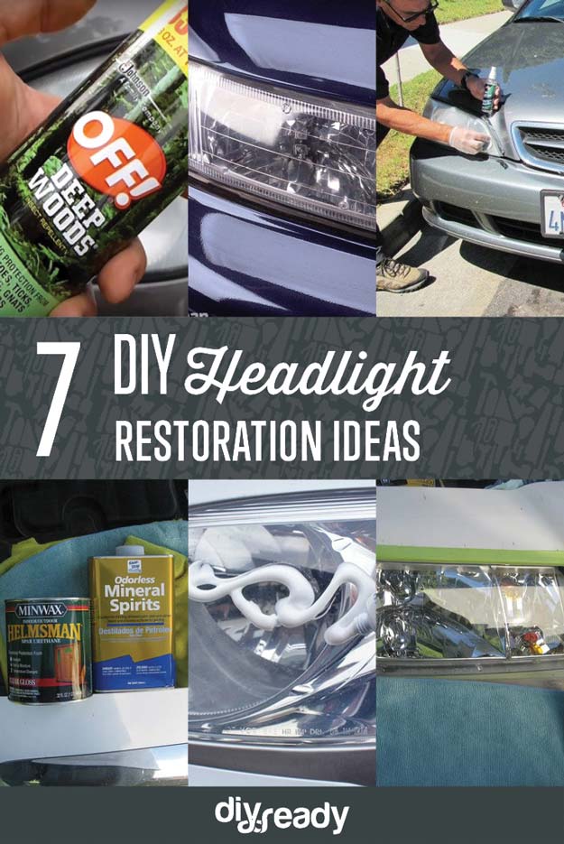 Check out 7 Headlight Restoration DIY Ideas at https://diyprojects.com/headlight-restoration-ideas/