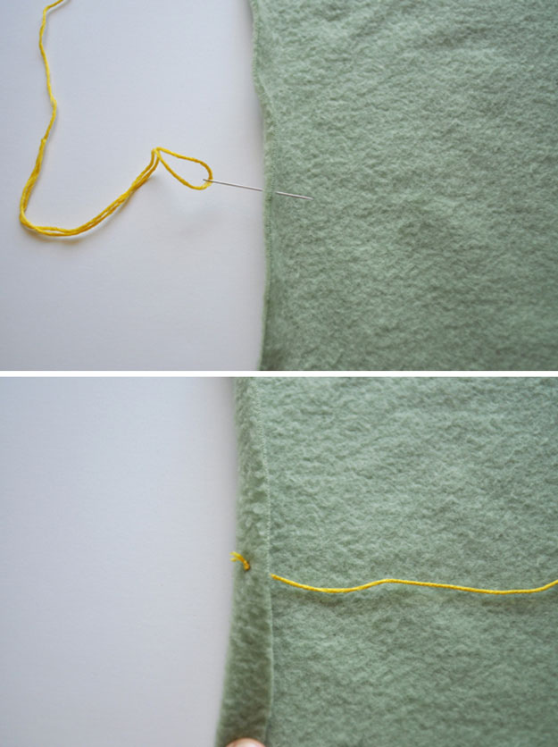 آموزش دوخت پتو DIY |  https://diyprojects.com/how-to-blanket-stitch/