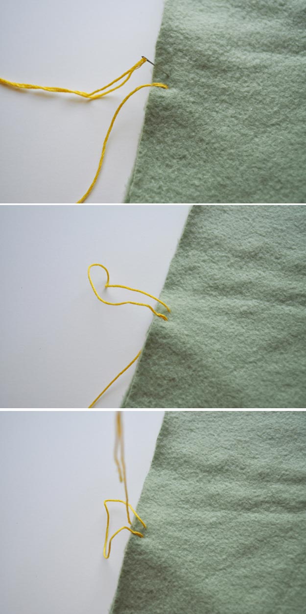Blanket Stitch Crafts | https://diyprojects.com/how-to-blanket-stitch/