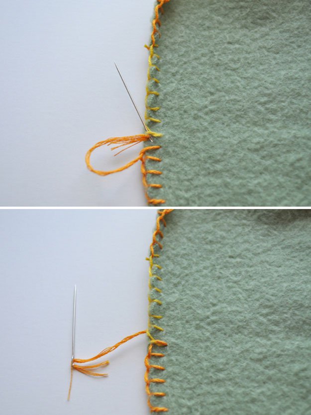 Easy DIY Blanket Stitch Ideas | https://diyprojects.com/how-to-blanket-stitch/