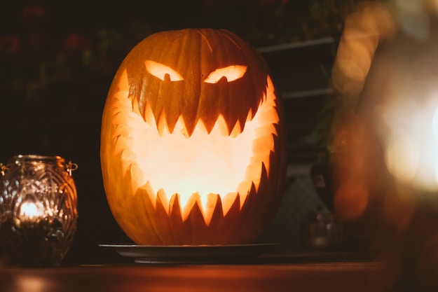 Pumpkin Rotting Decor 17/" Tall Haunted House Halloween Prop Decor Scary Creepy