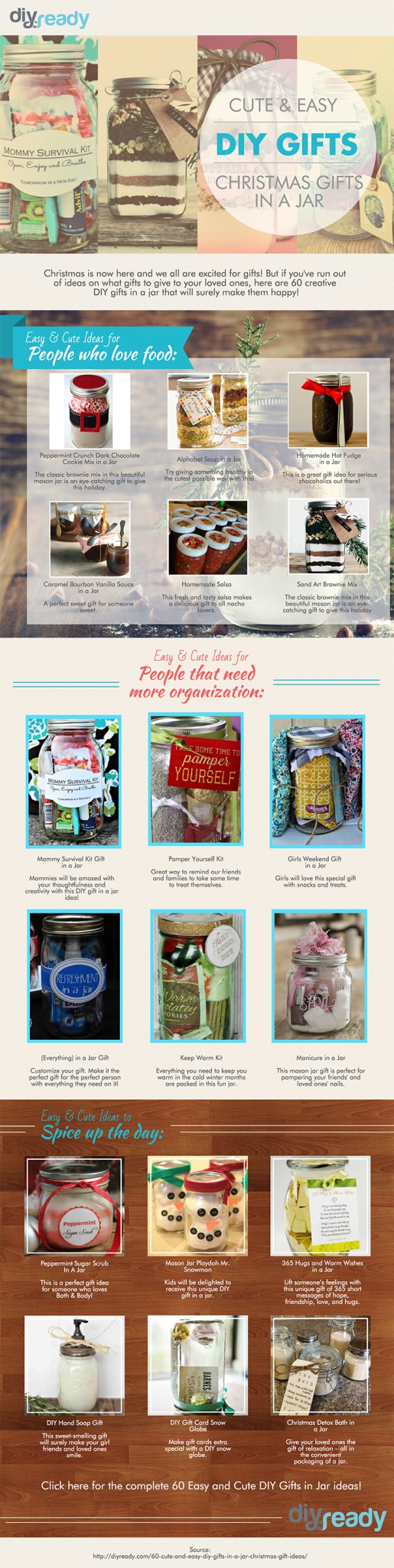 Cute and Easy Diy Gifts | Chrsitmas Gifts in a Jar, check it out at https://diyprojects.com/cute-and-easy-diy-gifts