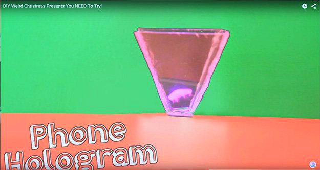 Phone Hologram | Weird DIY Christmas Gifts You Need To Try