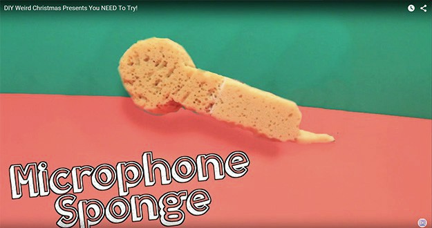 Shower Microphone Sponge | Weird DIY Christmas Gifts You Need To Try