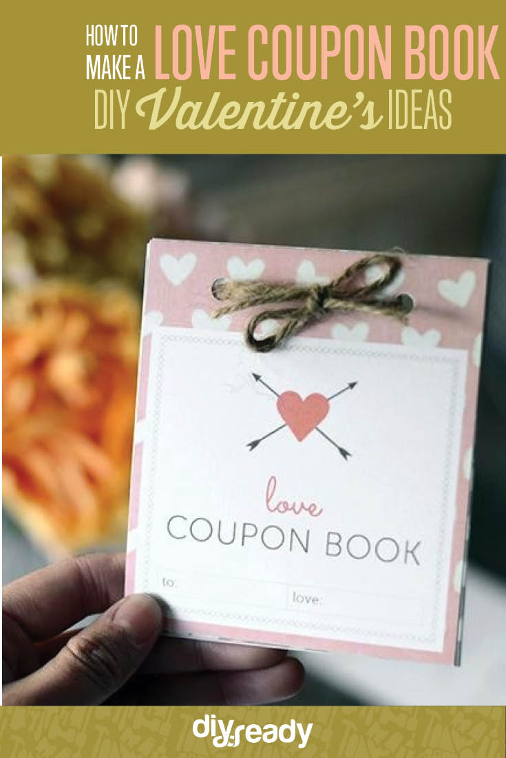 How to Make a Love Coupon Book | DIY Valentines Day Ideas | https://diyprojects.com/make-a-love-coupon-book-for-your-valentine