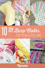 10 DIY Burp Cloths