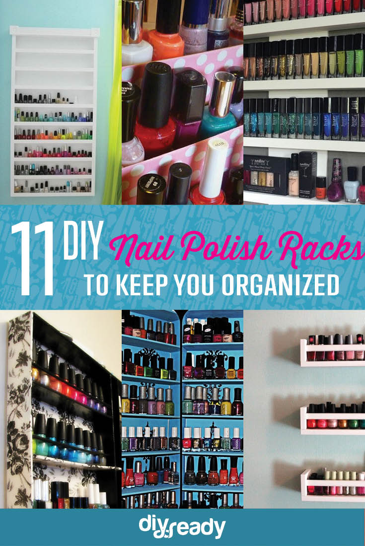 11 DIY Nail Polish Rack Ideas
