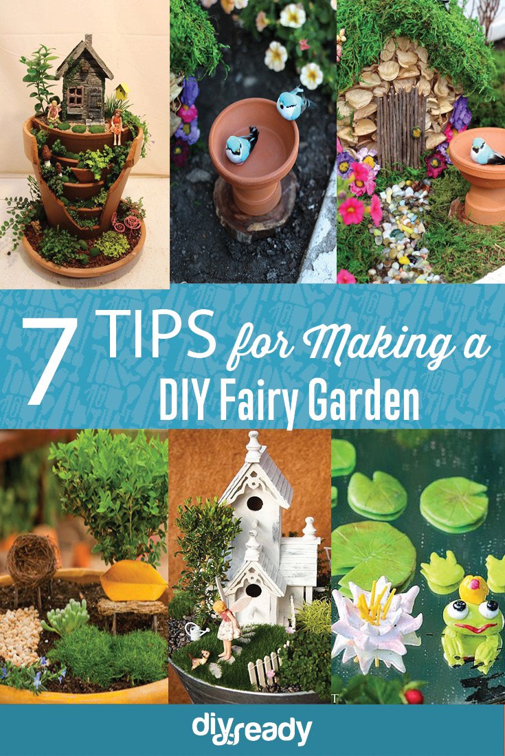 Start your magical Fairy Garden with these tips for making a Fairy Garden by DIY Projects at https://diyprojects.com/7-tips-for-making-a-diy-fairy-garden