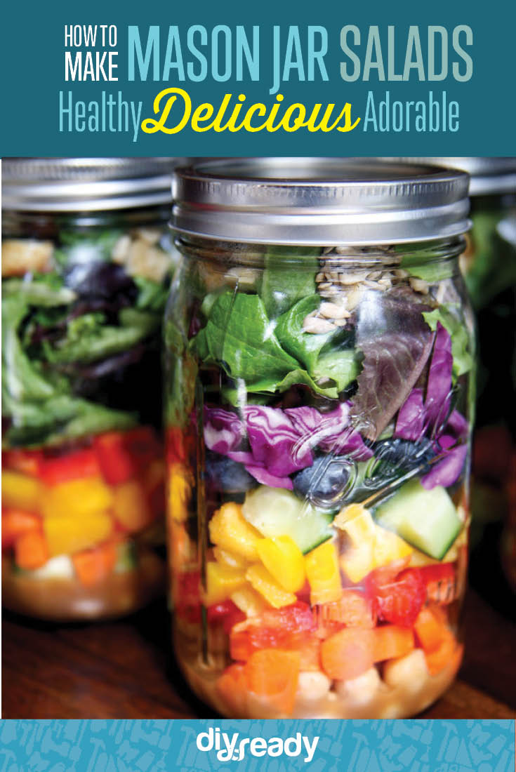Salad Recipes in Mason Jar | Mason Jar Crafts You Can Make In Under An Hour [2nd Edition]