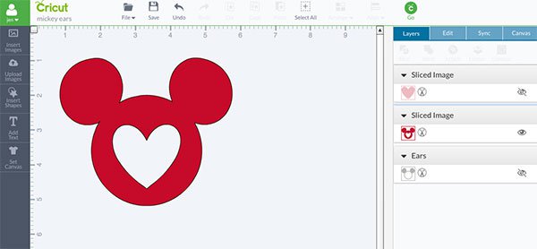 Mikey Mouse Heart Cricut Template | 6 DIY Disney Crafts You Can Wear