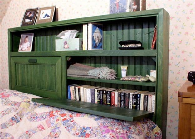 Minimalist Diy Bookshelf Headboard for Large Space
