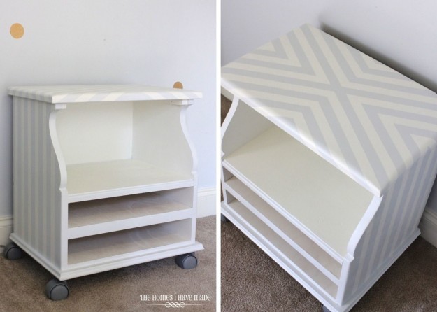 NEW HOME - DIY Printer Cart From An Old Bedside Table | Upcycled Craft Project