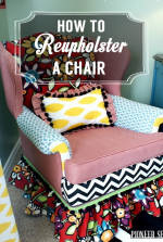 How to Reupholster a Chair | Home Decor Furniture Rehab Tutorial