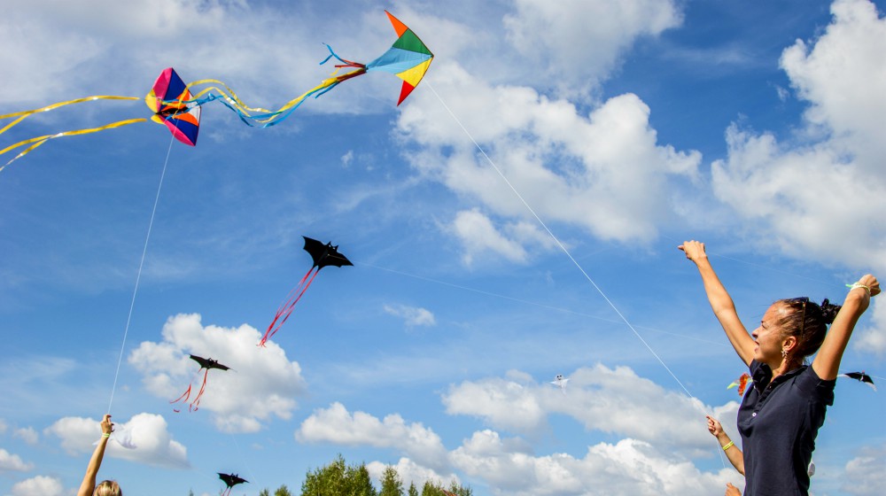 people having fun flying kites outside | DIY Kite Making Instructions For Kids | DIY Kite Making | diy box kite | Featured
