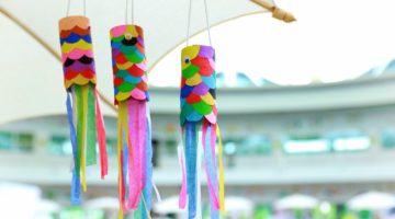 Colourful fish mobile hand craft made from toilet paper roll | Fun & Easy Toilet Paper Roll Craft & Projects For Kids | Featured