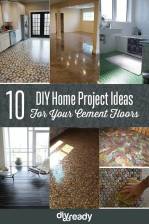 10 DIY Home Project Ideas For Your Cement Floors