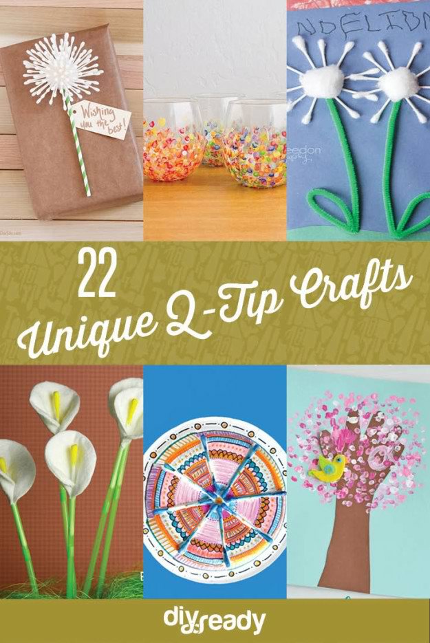 22 Unique Q-Tip Crafts Cheap DIY Crafts For Kids | DIY Projects’s Ingeniously Easy DIY Projects To Entertain Kids