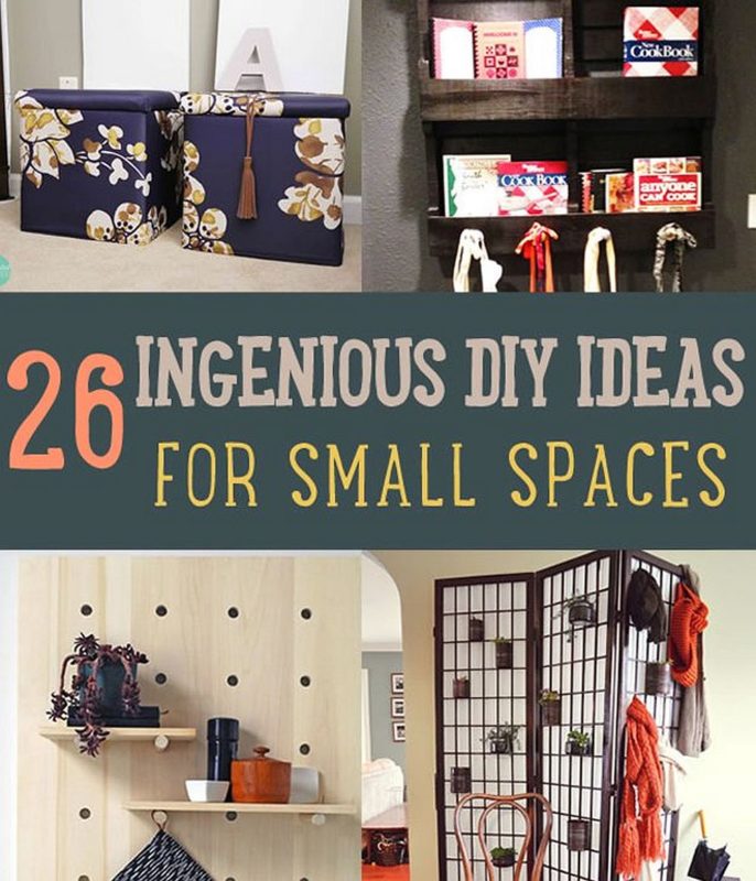 DIY Projects S Ingenious DIY Hacks For Home Improvement   26 Ingenious DIY Ideas For Small Spaces 686x800 