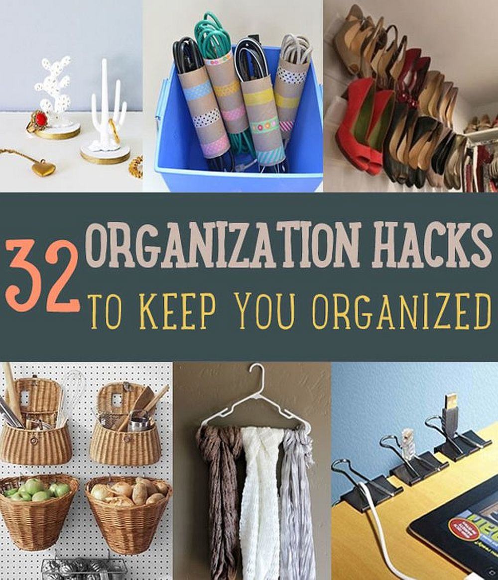 32 Organization Hacks that Can Keep Anyone (Even You DIYers) Organized | DIY Projects’s Ingenious DIY Hacks For Home Improvement