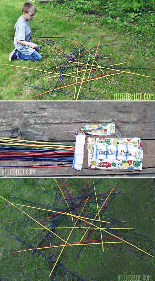 Giant Pick-up Sticks | DIY Outdoor Family Games | diy wedding lawn games