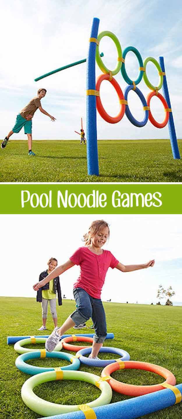 Pool Noodlympics | DIY Outdoor Family Games | outdoor games for youth