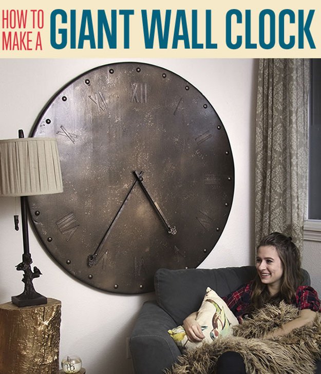 Giant Wall Clock Wall Decor | 25 Wall Decor Ideas To Reinvent The Look Of Your Home