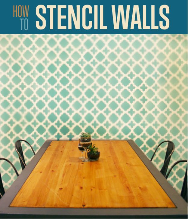 Stencil A Wall | 25 Wall Decor Ideas To Reinvent The Look Of Your Home