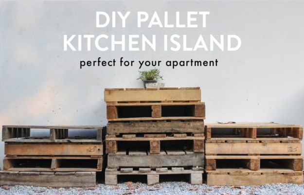 DIY Pallet Kitchen Island | 3 Simple and Inexpensive DIY Furniture Projects