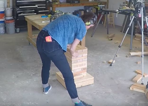 giant jenga game diy