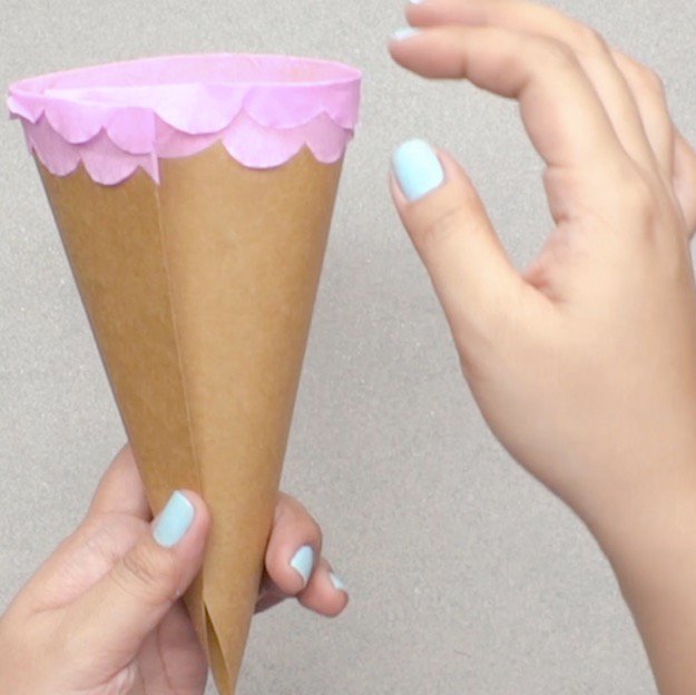 Ice Cream Cone Balloon Craft Step Eight