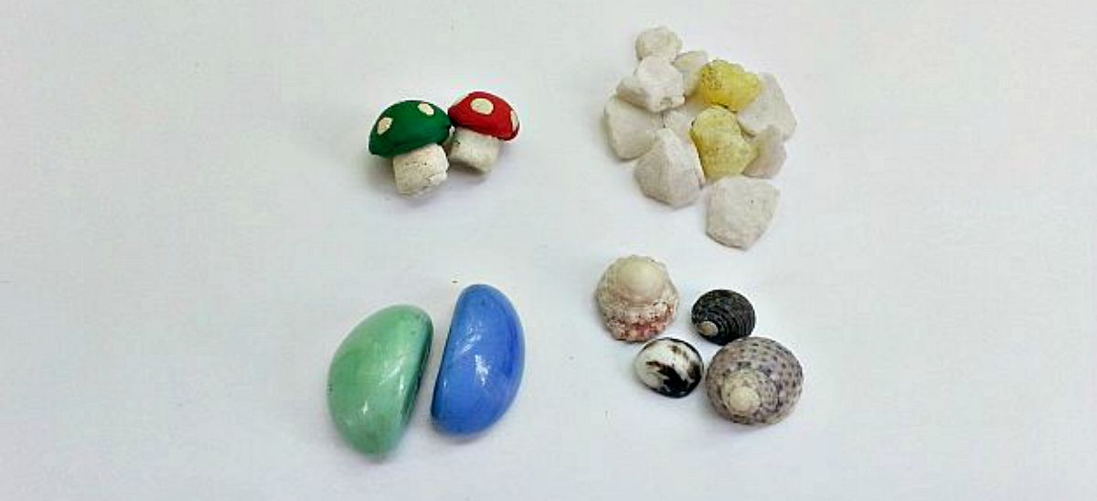 Colorful stones and shells | DIY Fairy Garden To Create A Little Zen In Your Busy Life