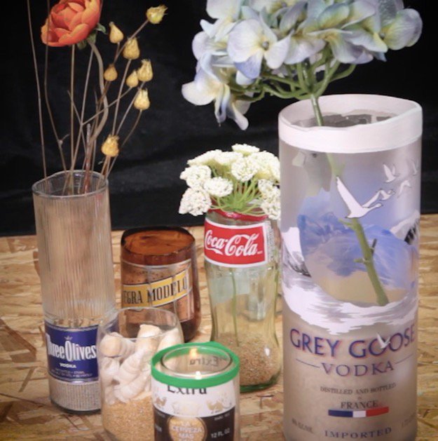 Turn Any Glass Bottle into a DIY Flower Vase Step Twelve