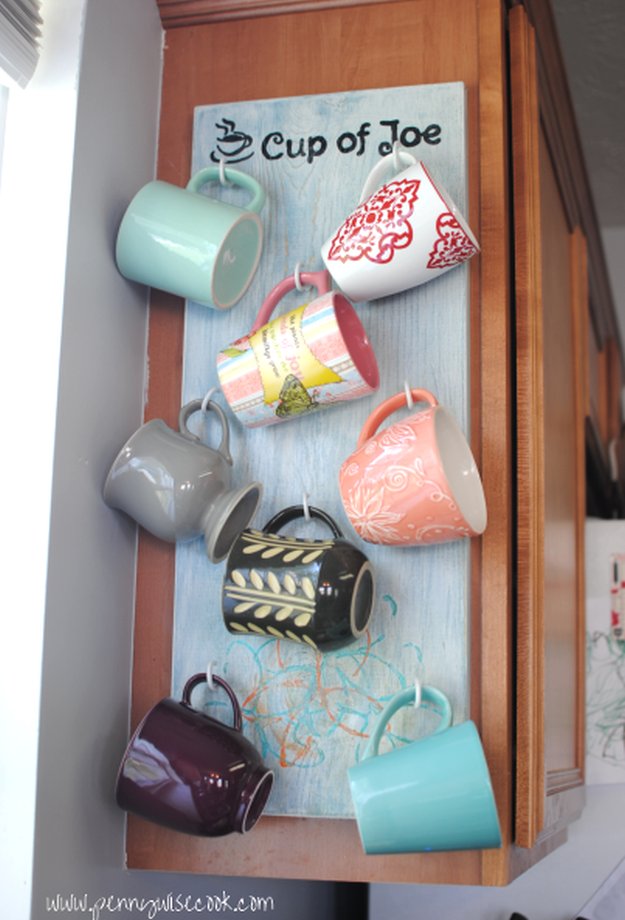 Coffee Mug Storage Ideas DIY Projects Craft Ideas & How To