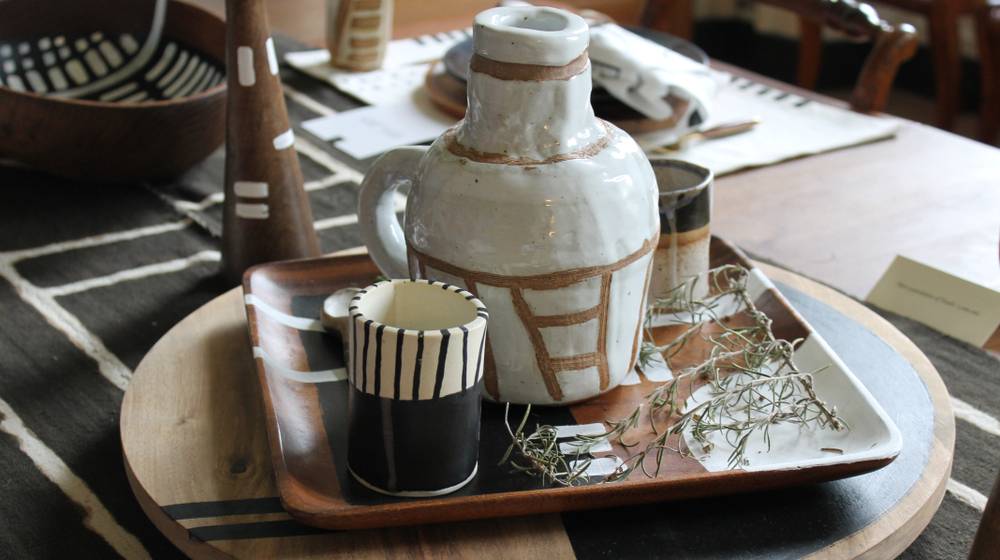 handmade-jug-mugs-rest-on-lazy Kitchen Organization Ideas featured