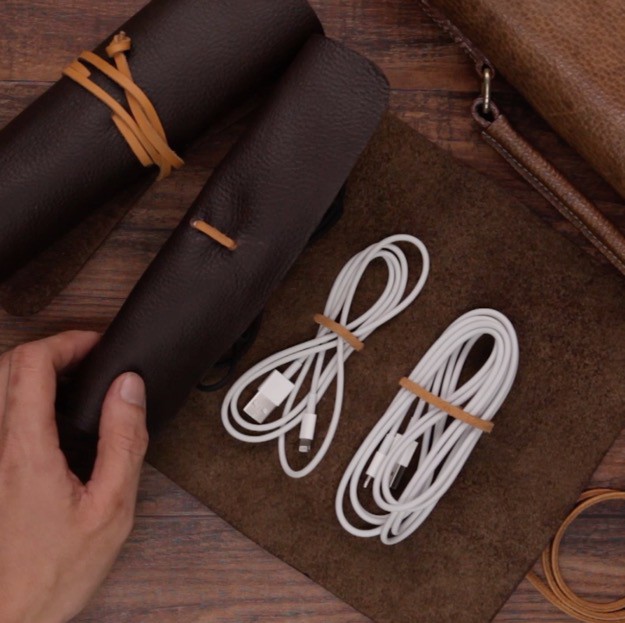 Awesome Leather Craft Make Your Own Cable Organizer Step Fourteen