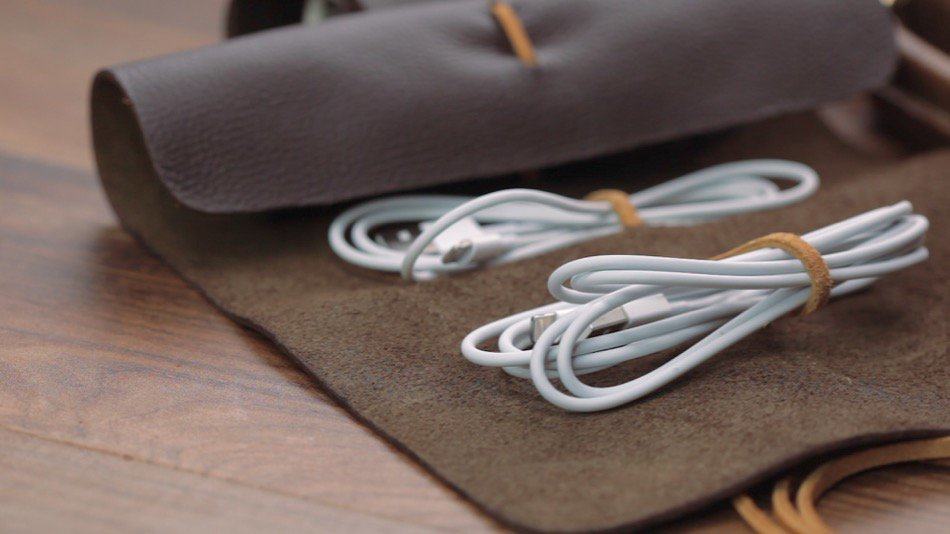 Leather Cable Organizer | DIY Christmas Gifts For Everyone In Your List
