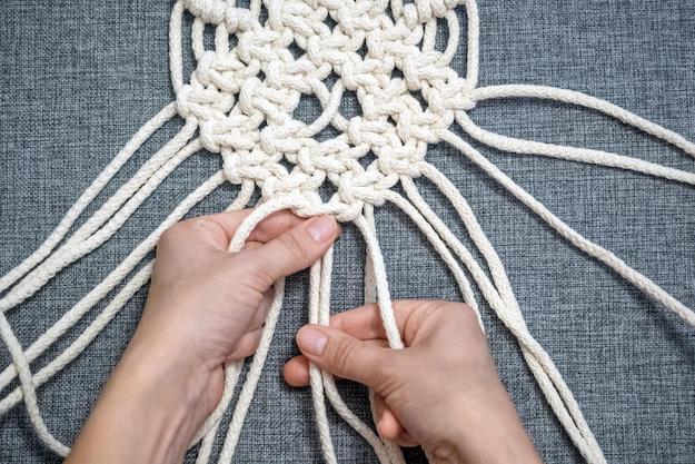 Check out How to Make Four Basic Macrame Knots In No Time at https://diyprojects.com/make-basic-macrame-knots/