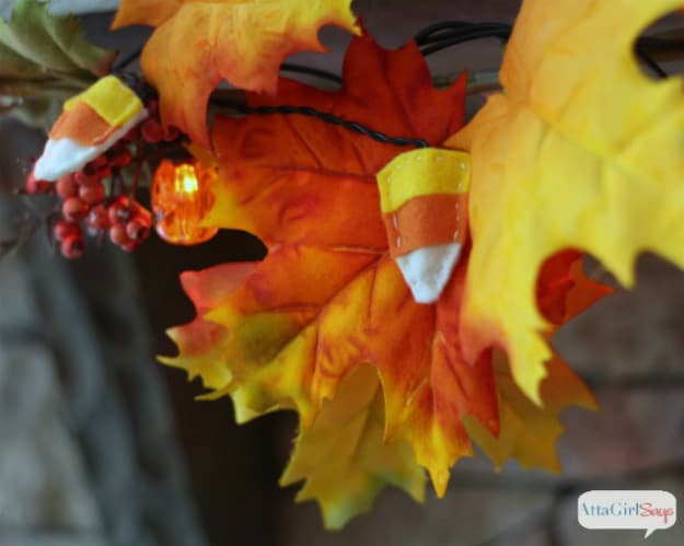 Candy Corn Garland | Breathtakingly Easy-to-Make DIY Halloween Decorations