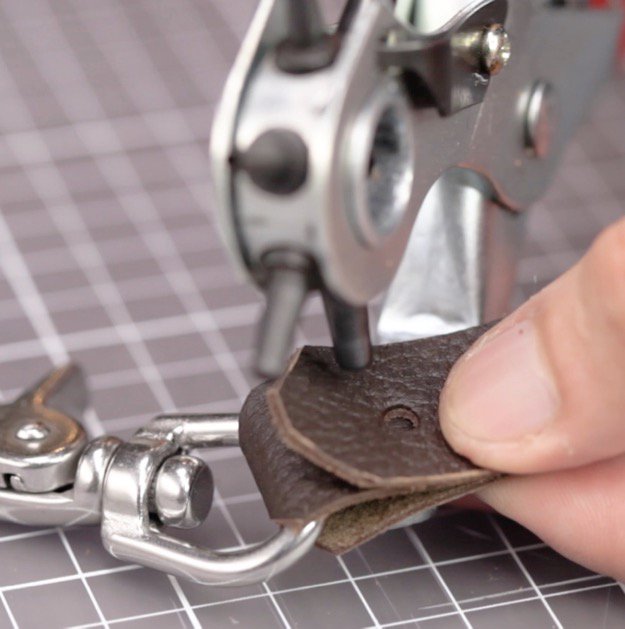 DIY Leather Keychain Step Five