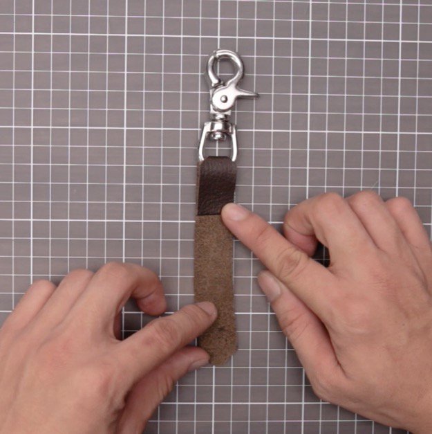 DIY Leather Keychain Step Three