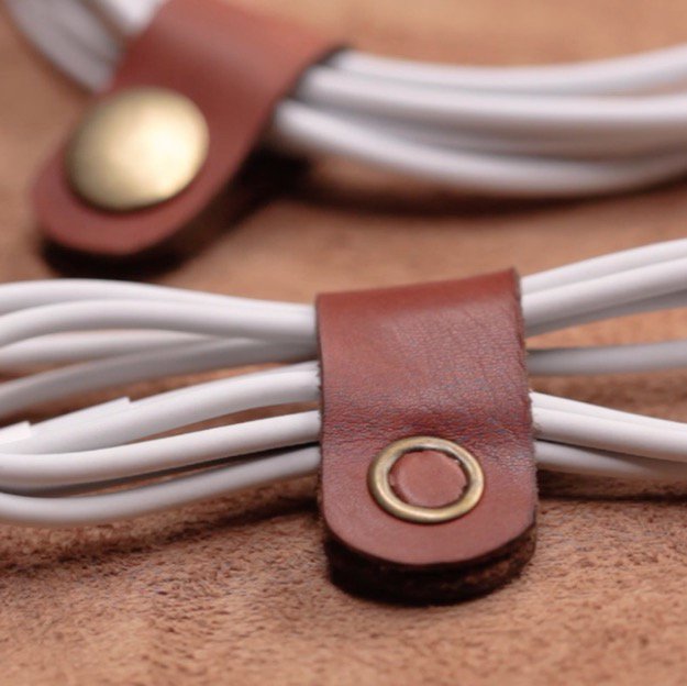 How to Make Your Own Leather Cable Holder Step Eleven