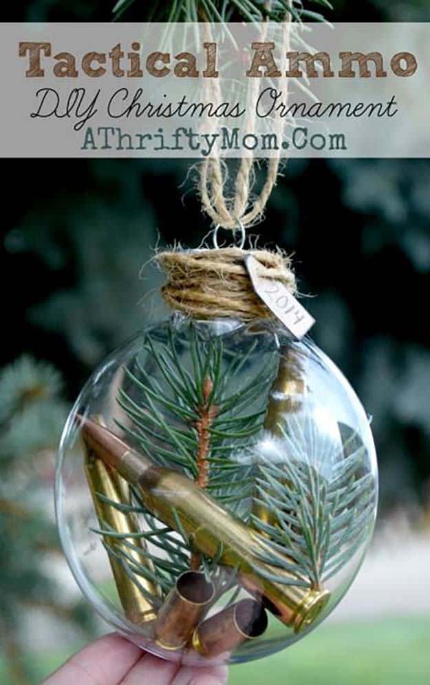 DIY Ammo Christmas Ornament | Easy DIY Christmas Ornaments For A Personalized Tree Decor