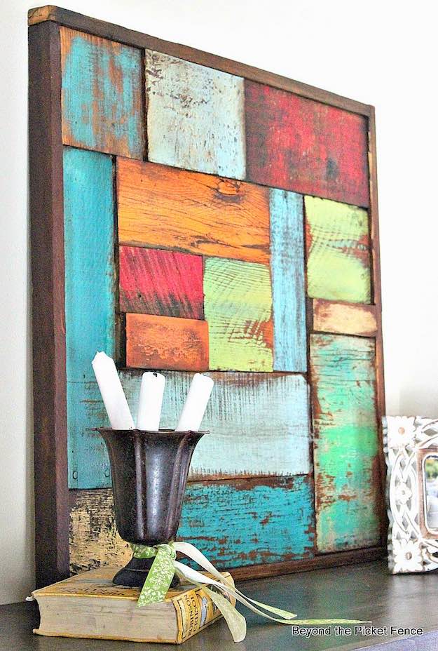 Salvaged Wood Art | Creative Wood Wall Art Ideas You Can Do On Weekends